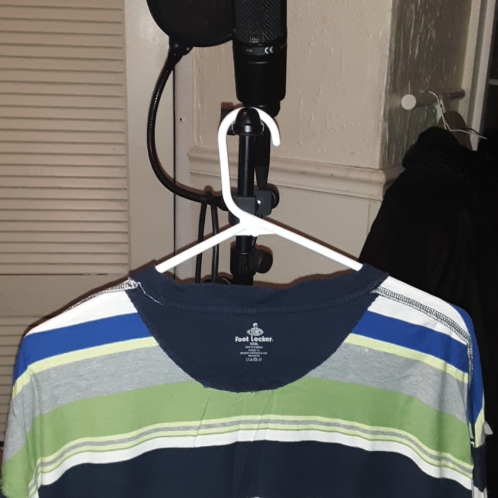 FOOTLOCKER 3XL Striped Short Sleeved Shirt